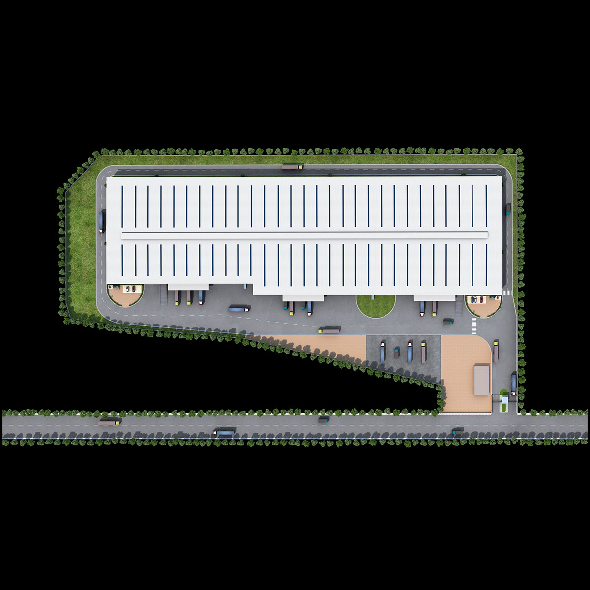 IndoSpace Sricity Warehouse Top Layout